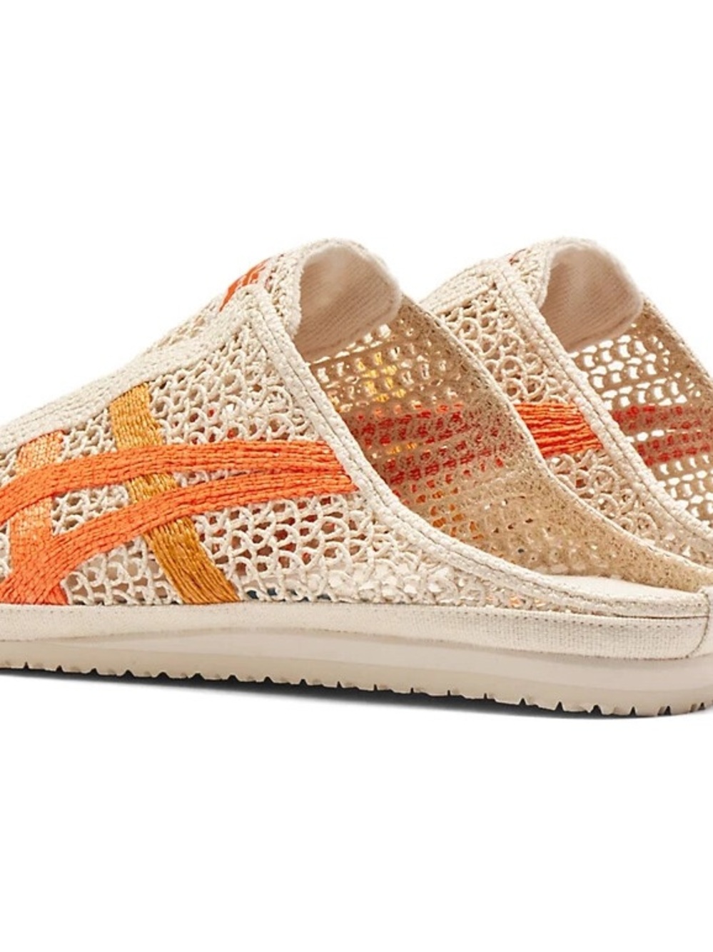 Onitsuka Tiger Mexico 66 Sabot Oatmeal Habanero Mesh Clogs Size 38 - Picture 3 of 8